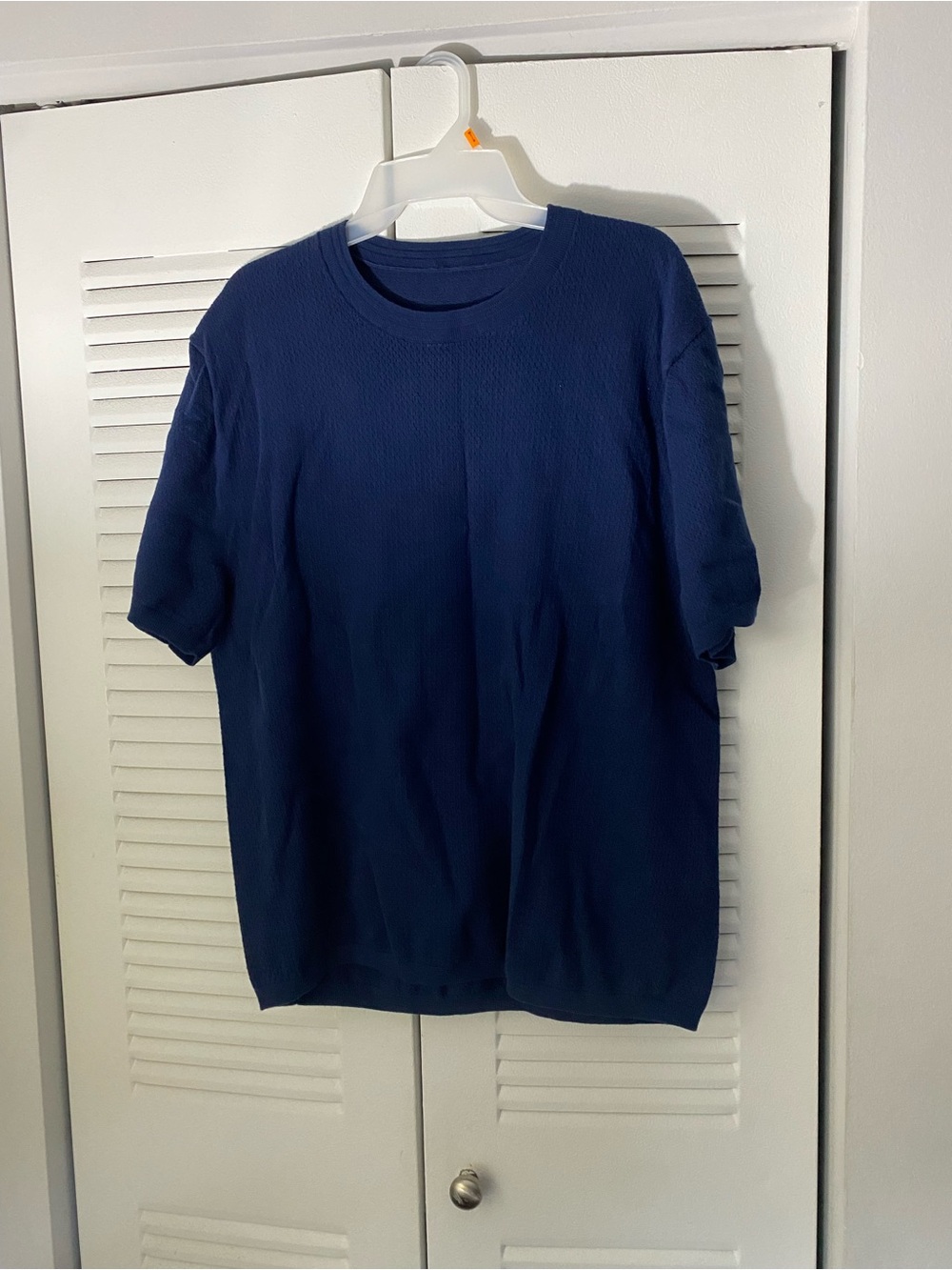 lululemon athletica Men's Short Sleeve Crew Tee - Navy Blue